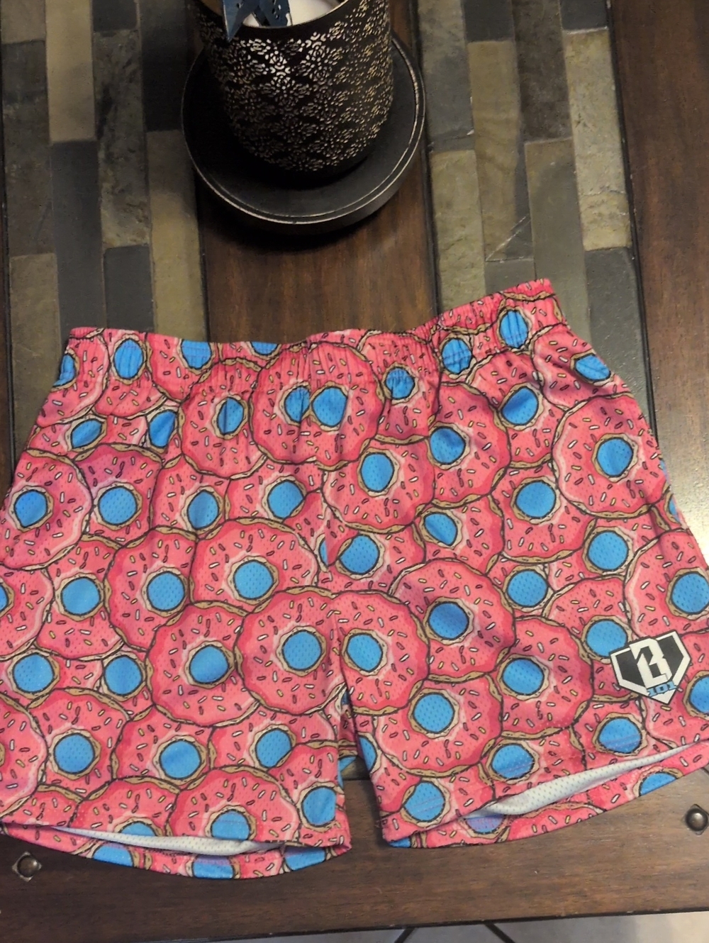Baseball Lifestyle 101 Men's Pink Donut Shorts